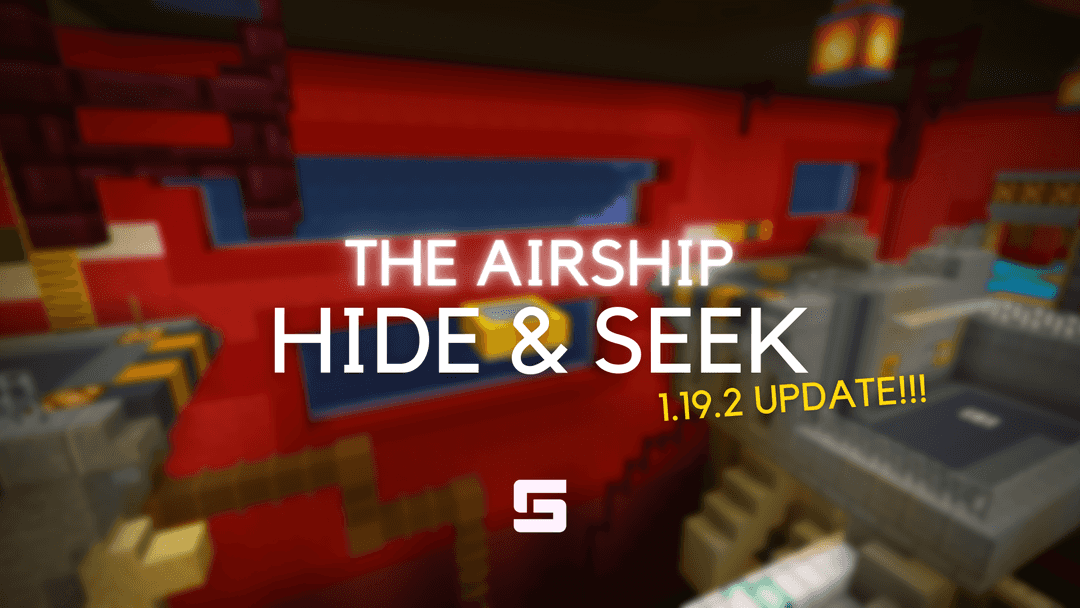 The logo for Airship Hide & Seek, a Minecraft map for 1.19.2 by Sparkour on MCCreations