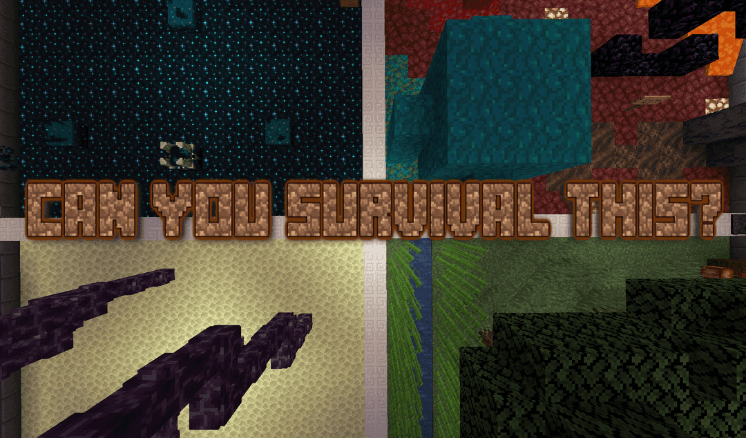 The logo for Can You Survival This?, a Minecraft map for  by MagicJoshua on MCCreations