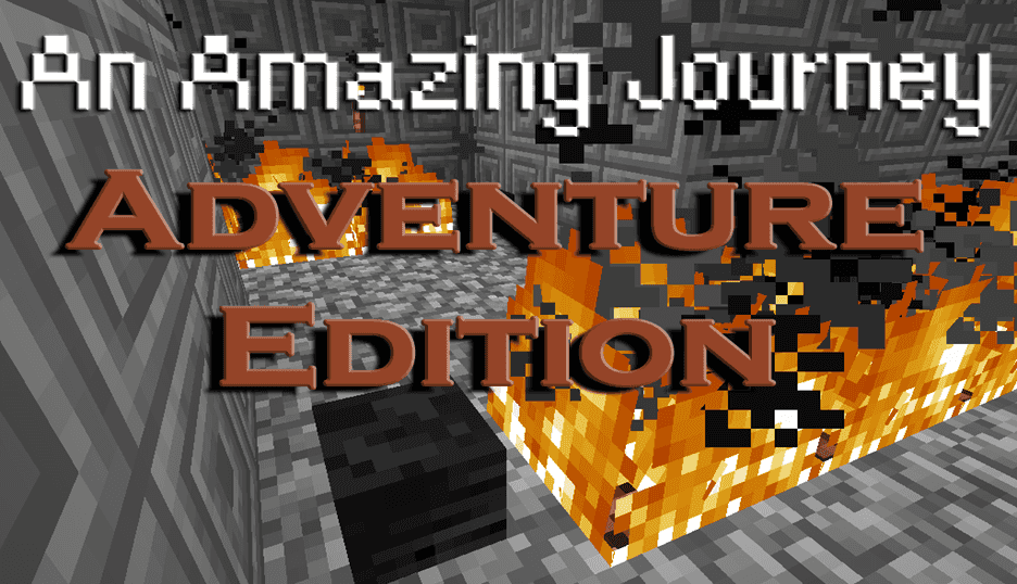 The logo for An Amazing Journey: Adventure Edition, a Minecraft map for 1.12.2 by TheZaius on MCCreations