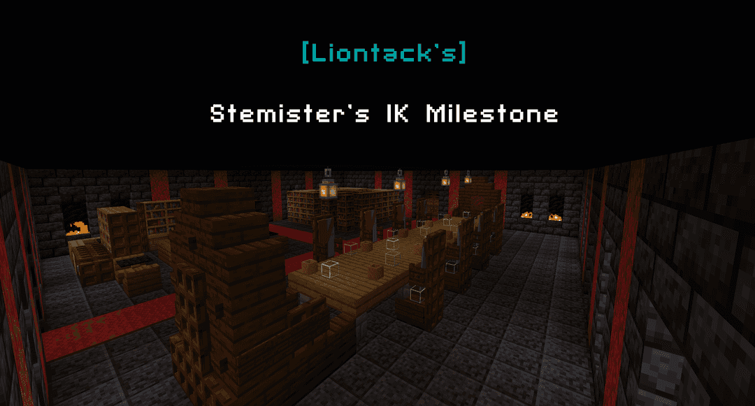 The logo for [Liontack's] Stemister's 1K Milestone, a Minecraft map for 1.16.5 by Liontack on MCCreations