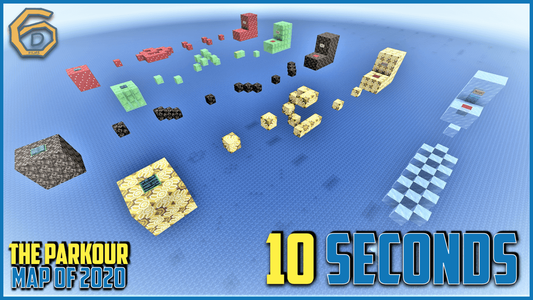 The logo for 10 Seconds, a Minecraft map for 1.16.2 by Chris6d on MCCreations