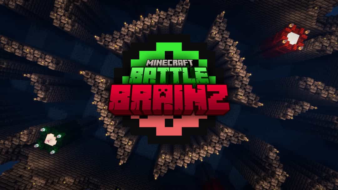 The logo for Battle Brainz, a Minecraft map for 1.18.1 by JBerry367 on MCCreations