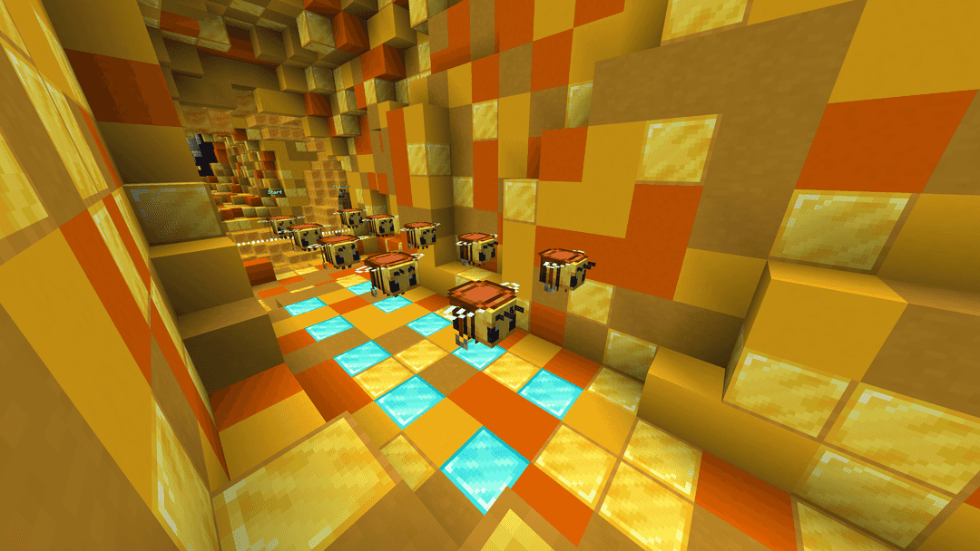 The logo for Bee Riders, a Minecraft map for 1.15.2 by Supersette on MCCreations