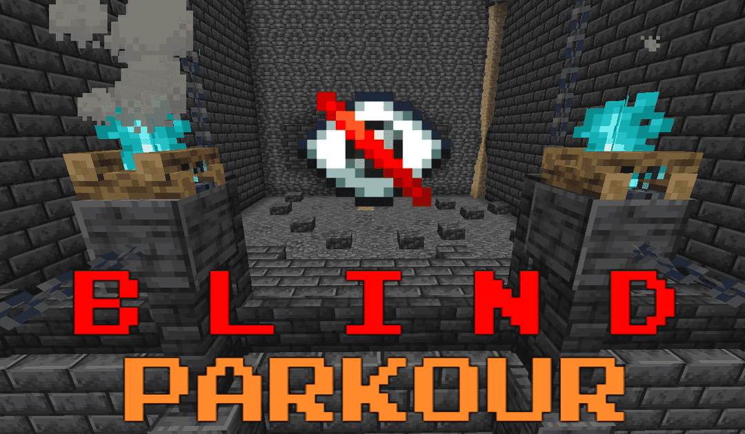 The logo for Blind Parkour, a Minecraft map for 1.17+ by leshagloom on MCCreations