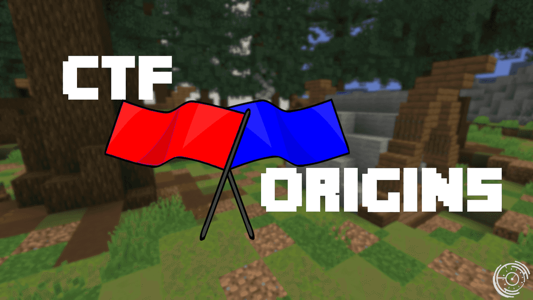The logo for CTF Origins, a Minecraft map for  by Cipher Studios on MCCreations