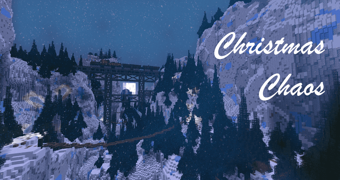 The logo for Christmas Chaos, a Minecraft map for 1.16.4 by Eris on MCCreations