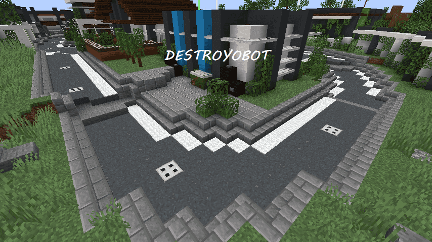 The logo for DESTROYOBOT, a Minecraft map for 1.16.2 by Mrinin on MCCreations