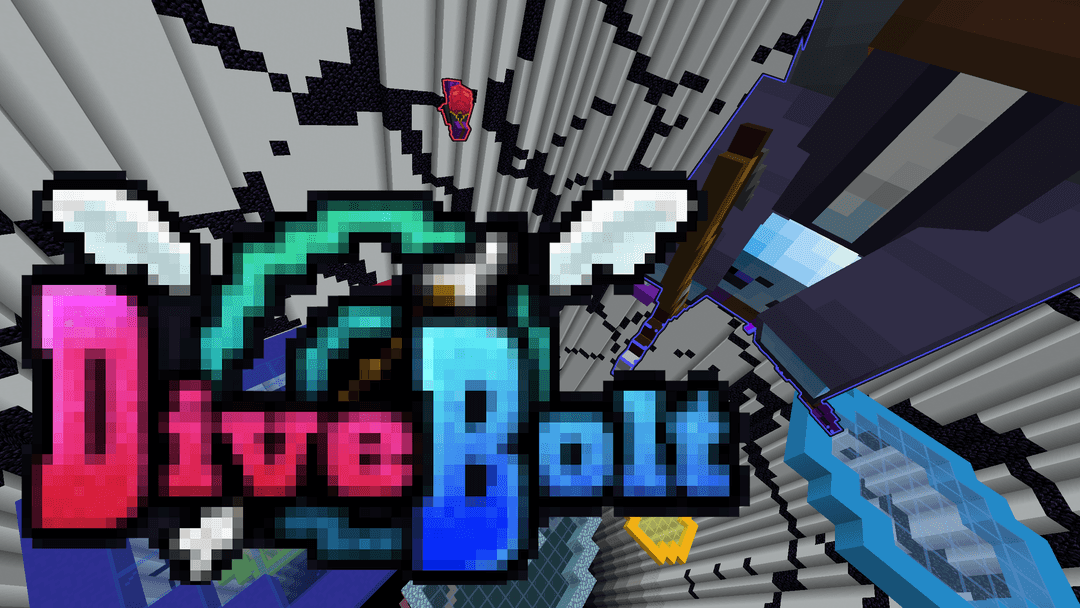 The logo for DiveBolt, a Minecraft map for 1.19+ by Jackelton on MCCreations