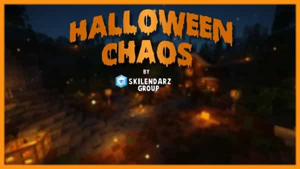 The logo for Halloween Chaos, a Minecraft map for 1.19.2 by Skilendarz on MCCreations