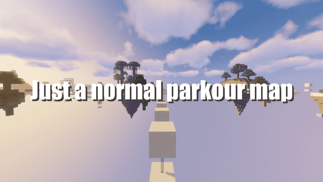 The logo for Just a normal parkour map, a Minecraft map for 1.16.1 by MrKacafirekCZ on MCCreations