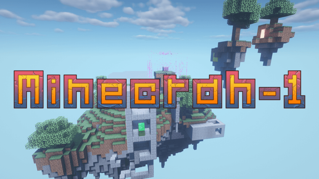 The logo for Minecrah-1, a Minecraft map for 1.14.4 by redinator2000 on MCCreations