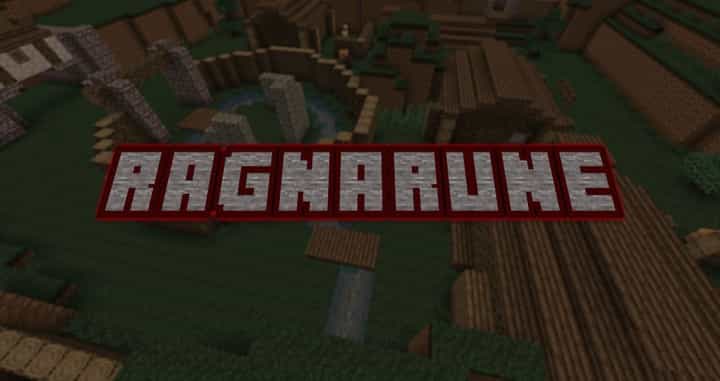 The logo for RagnaRune: Remastered, a Minecraft map for 1.12+ by SeriousCraft on MCCreations
