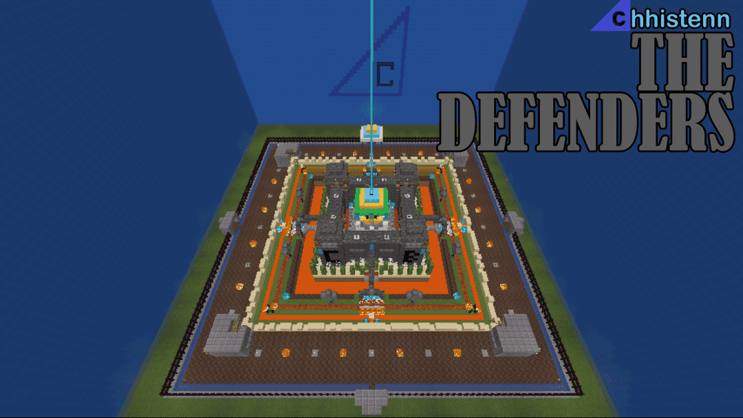 The logo for The Defenders, a Minecraft map for 1.16.5 by Chhistenn on MCCreations