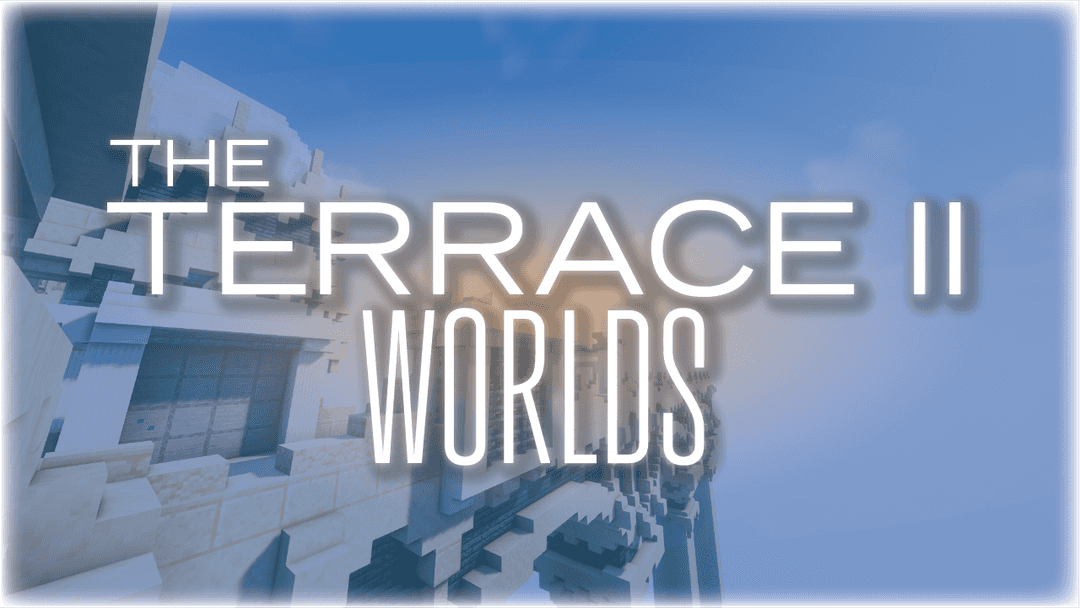 The logo for The Terrace 2: WORLDS, a Minecraft map for 1.20.1 by FeatureFire on MCCreations