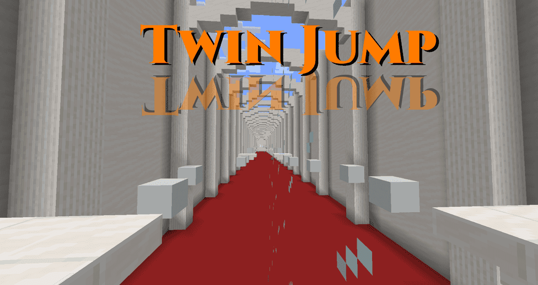 The logo for Twin Jump, a Minecraft map for 1.15.2 by TheblueMan003 on MCCreations