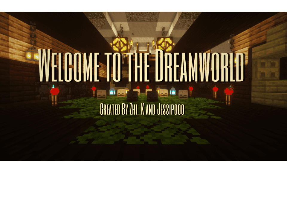The logo for Welcome to the Dreamworld, a Minecraft map for 1.16.1 by Zhi_K on MCCreations
