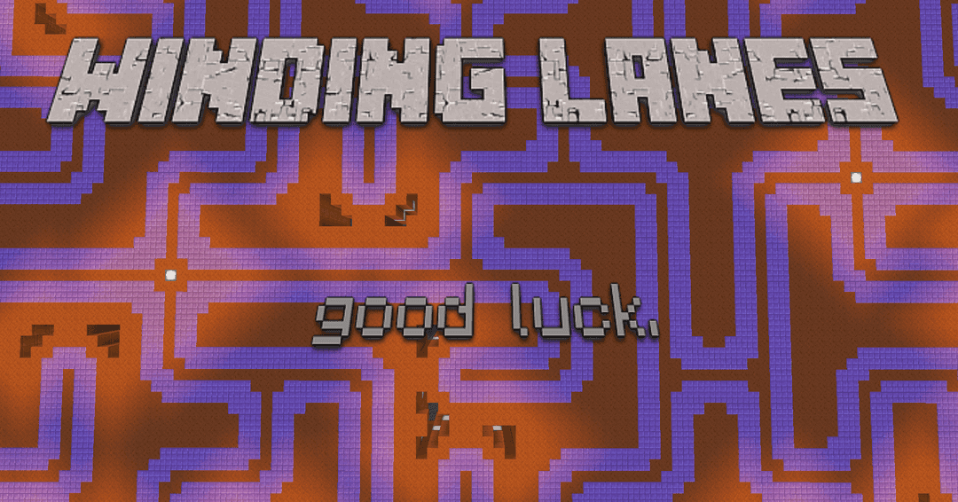 The logo for Winding Lanes, a Minecraft map for 1.16.3 by DeuxiemeCarlin on MCCreations