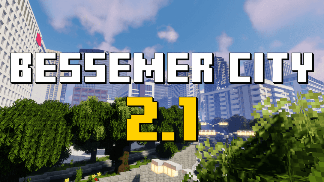 The logo for Bessemer City, a Minecraft map for 1.20.4 by kubikk877 on MCCreations