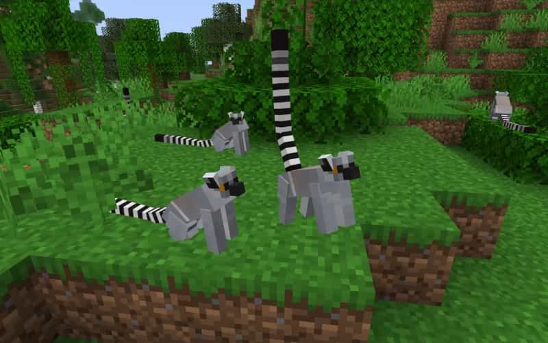 The logo for Lemur Mob, a Minecraft datapack for 1.20.1-1.20.4 by OpenVoxel Studios on MCCreations