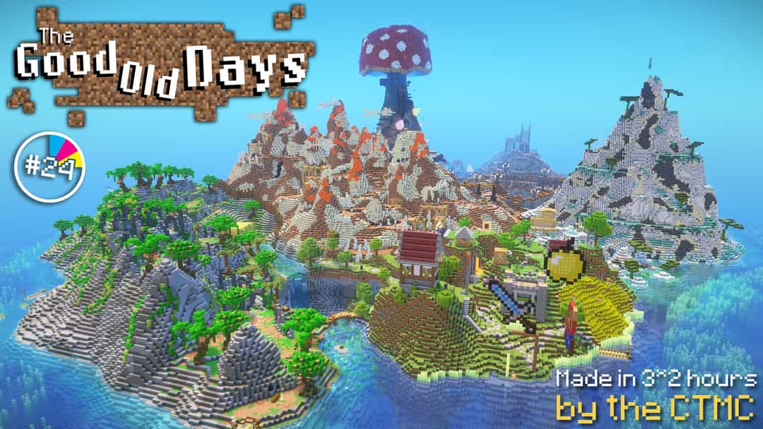 The logo for The Good Old Days, a Minecraft map for 1.20.4 by Narfu on MCCreations