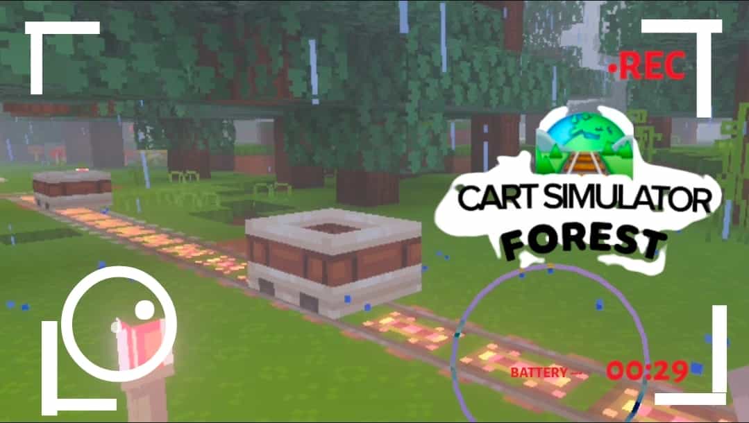 Cart Simulator Forest 的标志—由Nazar Yaya为Minecraft创作的Minecraftmap，上传于MCCreations