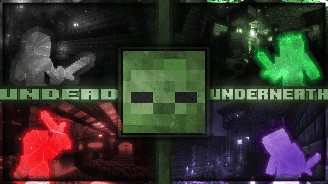 The logo for Undead Underneath: Point-Based Zombie Survival, a Minecraft map for 1.21.11 by Jondly on MCCreations