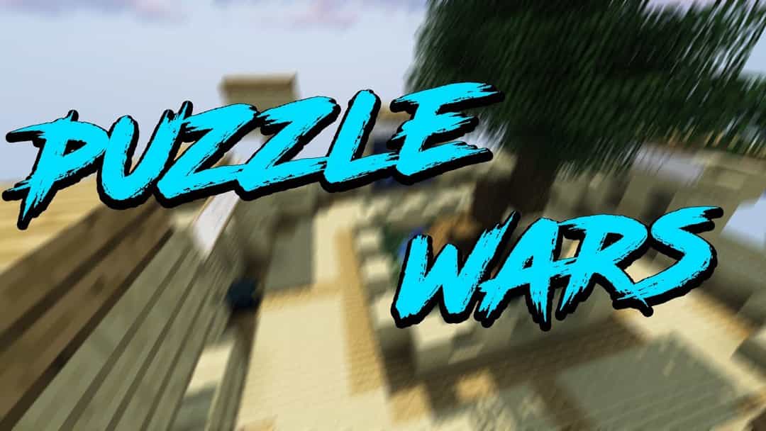 The logo for Puzzle Wars, a Minecraft map for 1.20.4 by Azerus Team on MCCreations