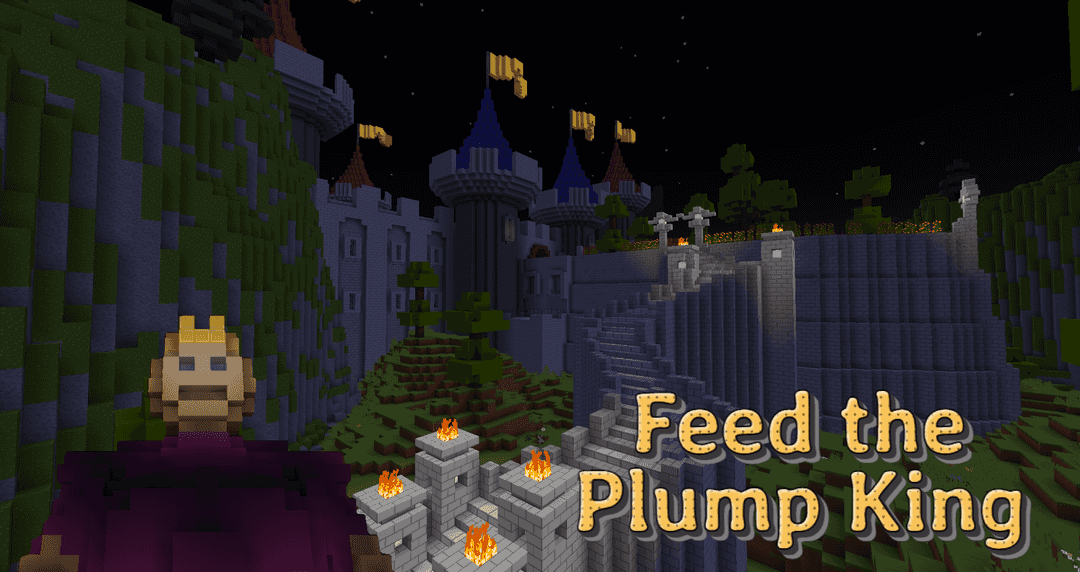 The logo for Feed The Plump King, a Minecraft map for 1.19.2 by link2012 on MCCreations