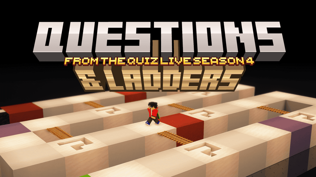 The logo for Questions and Ladders, a Minecraft map for 1.20.1 by TheHappywheels1 on MCCreations