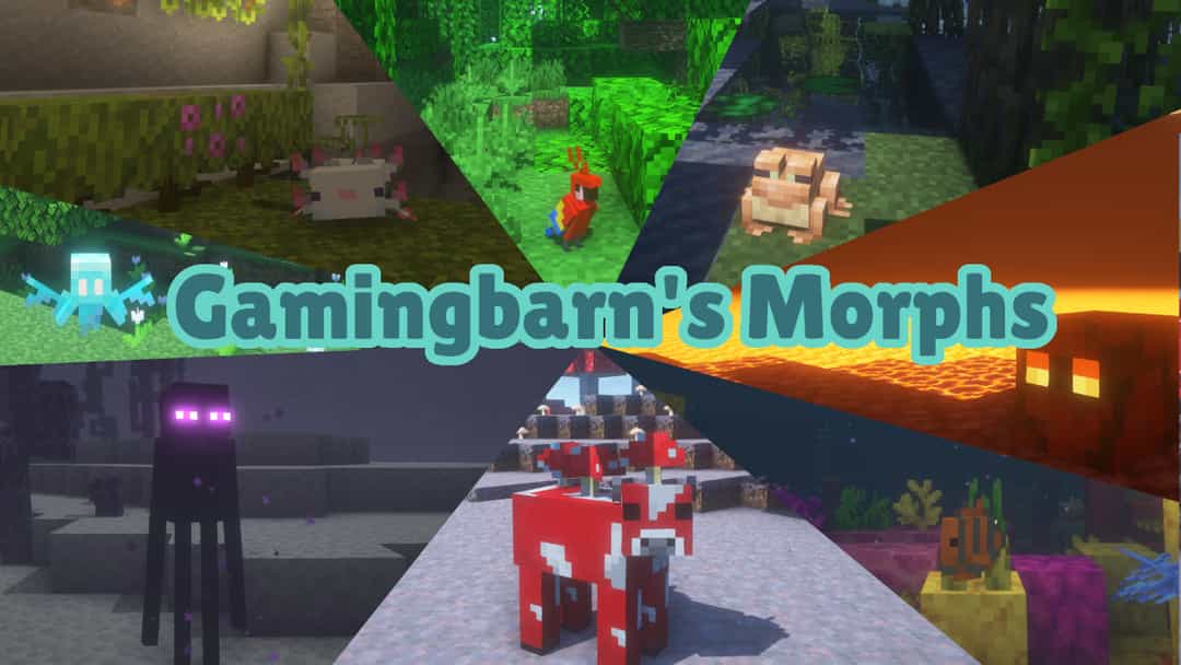 The logo for Gamingbarn's Morphs, a Minecraft datapack for 1.21.1 by Gamingbarn on MCCreations