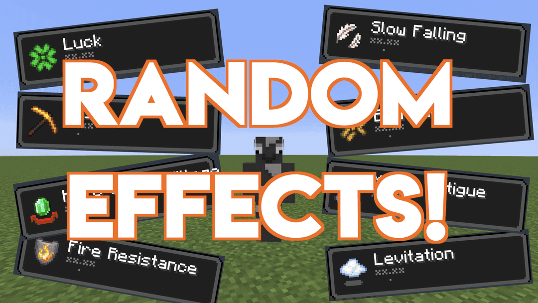 The logo for Random Effects, a Minecraft datapack for  by CrazyCowMM on MCCreations