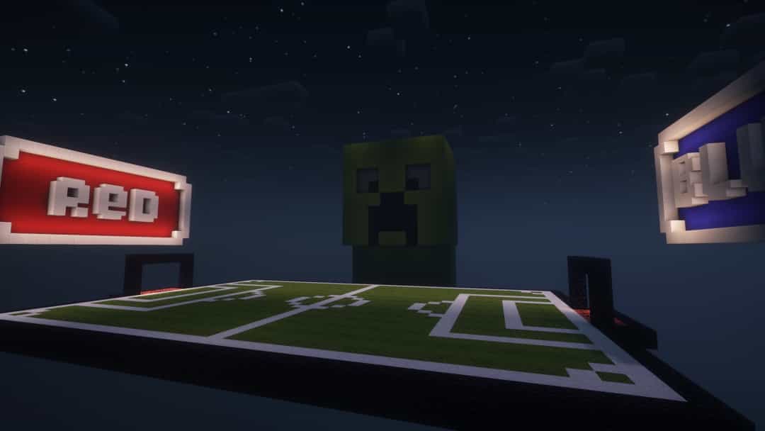 The logo for Creeper Football, a Minecraft map for 1.20 by Haikis on MCCreations