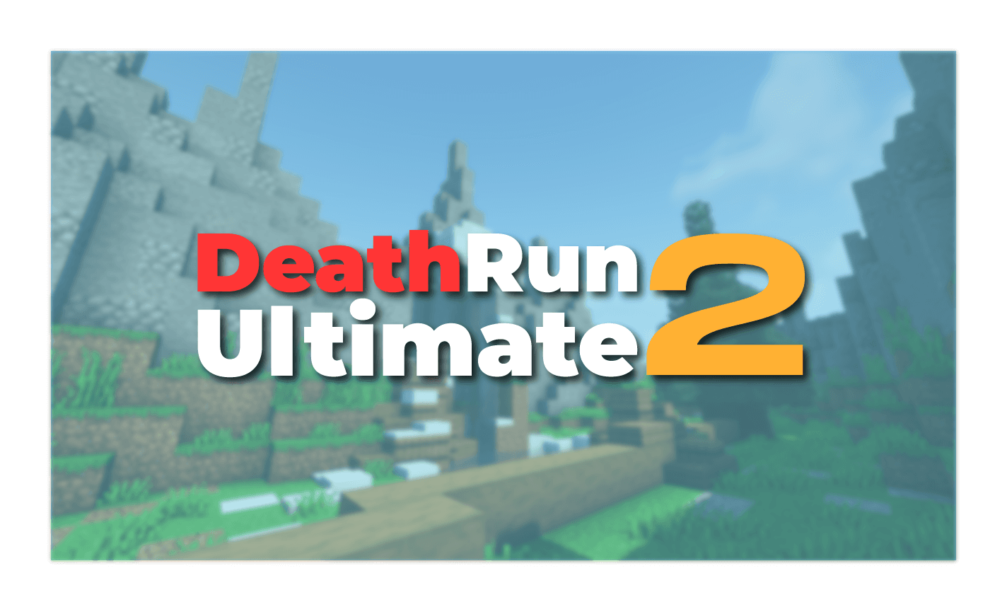 The logo for DeathRun: Ultimate II, a Minecraft map for Minecraft 1.19 by Siddeney on MCCreations