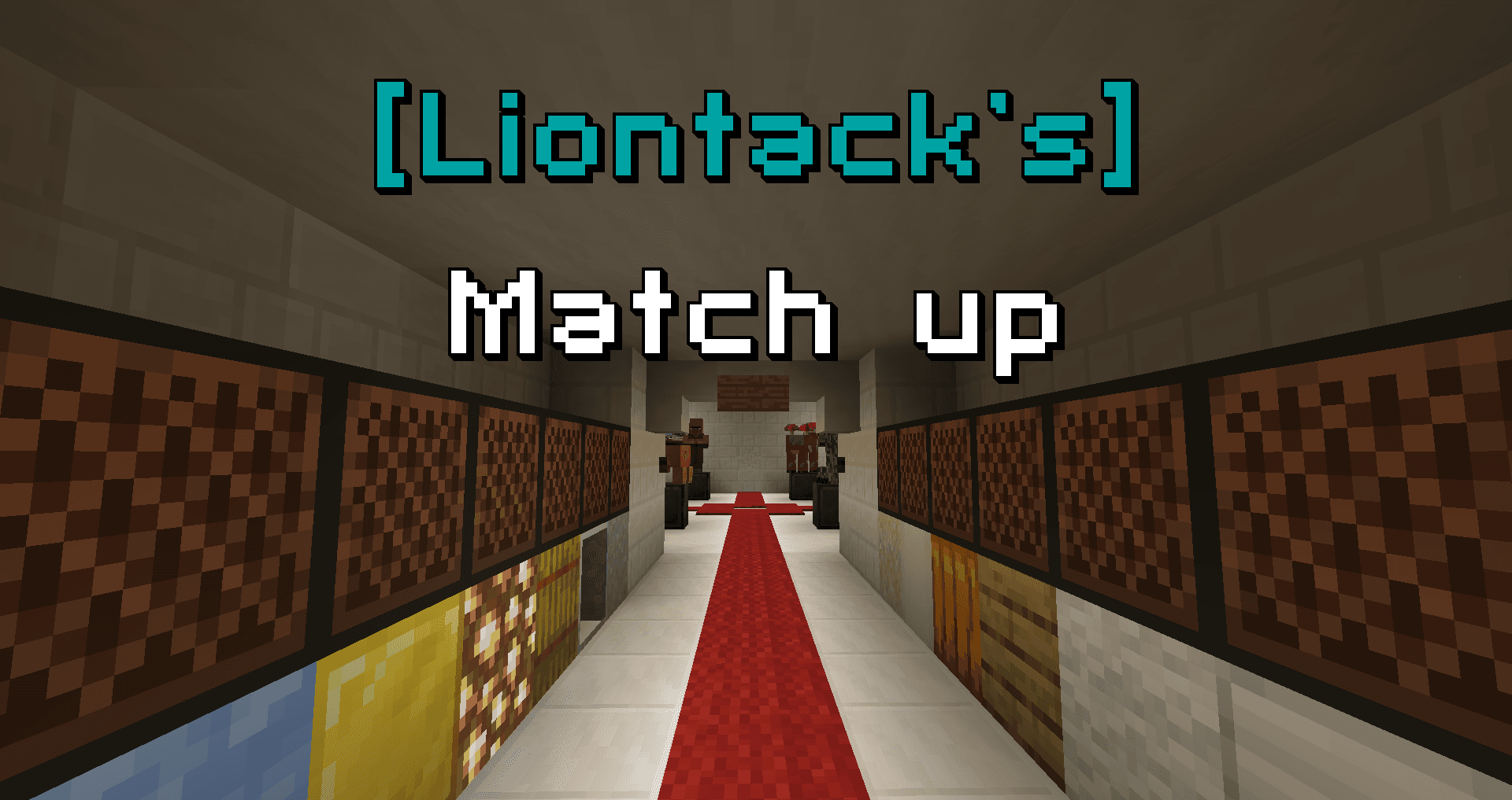 The logo for [Liontack's] Match up, a Minecraft map for Minecraft 1.16.4 by Liontack on MCCreations
