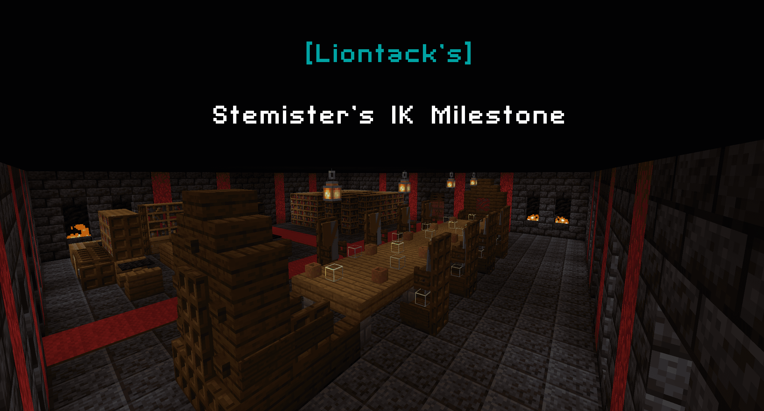 The logo for [Liontack's] Stemister's 1K Milestone, a Minecraft map for Minecraft 1.16.5 by Liontack on MCCreations