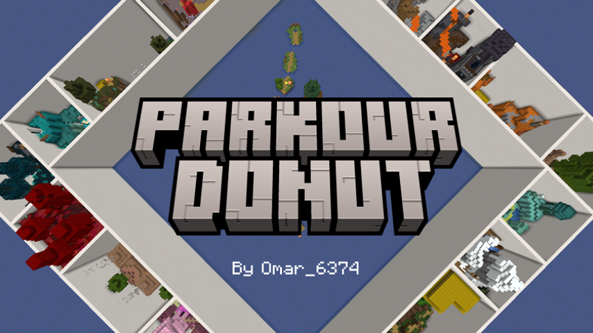 The logo for Parkour Donut, a Minecraft Map for 1.21 by Omar_6374