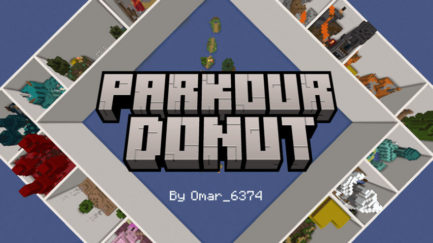 The logo for Parkour Donut, a Minecraft map for Minecraft 1.21 by Omar_6374 on MCCreations