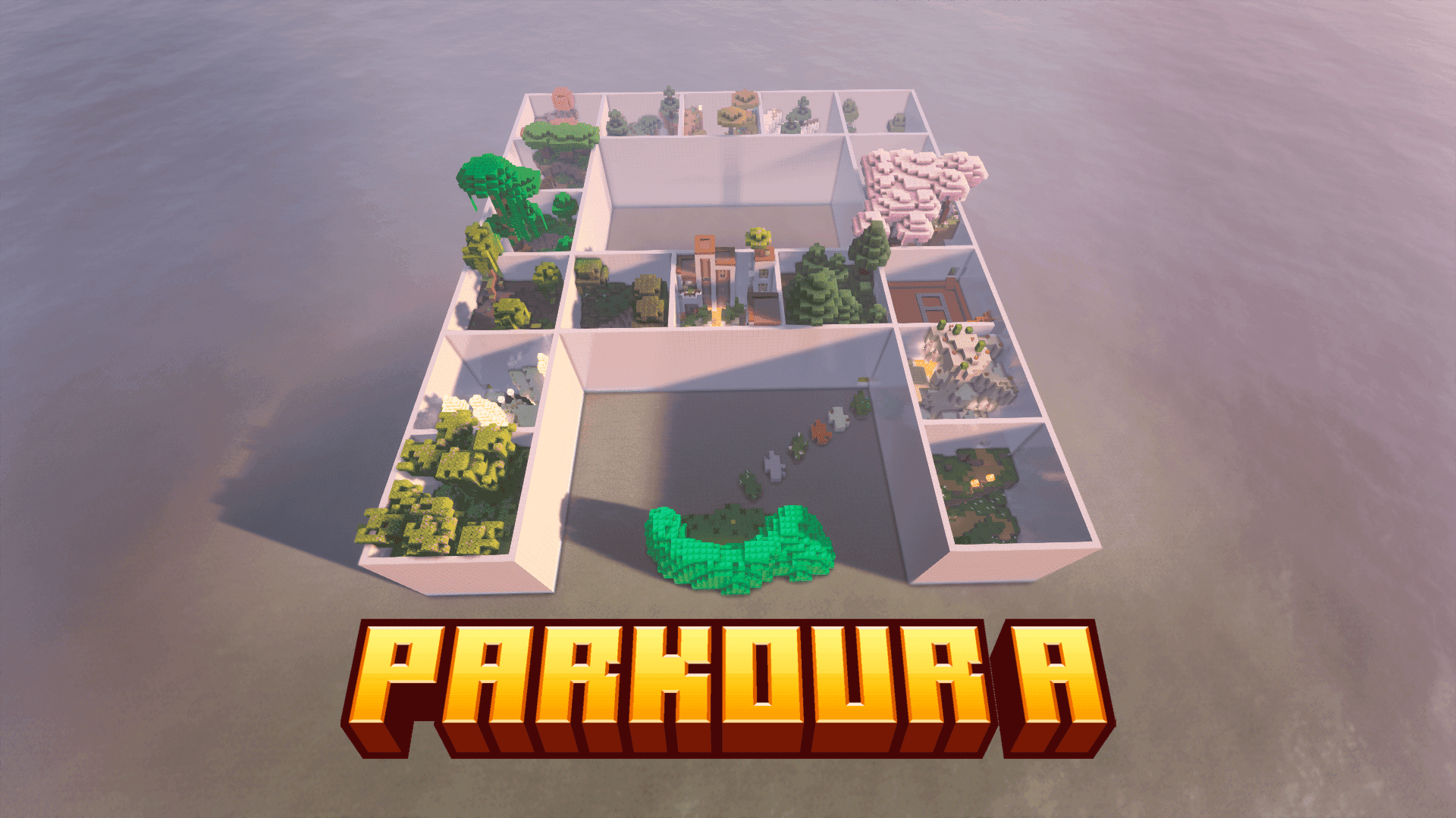 The logo for Parkour A, a Minecraft map for Minecraft 1.21 by Artem on MCCreations