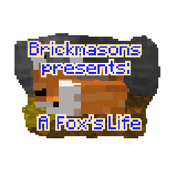 The logo for A Fox's Life, a Minecraft map for Minecraft 1.17.1 by LegoBro on MCCreations
