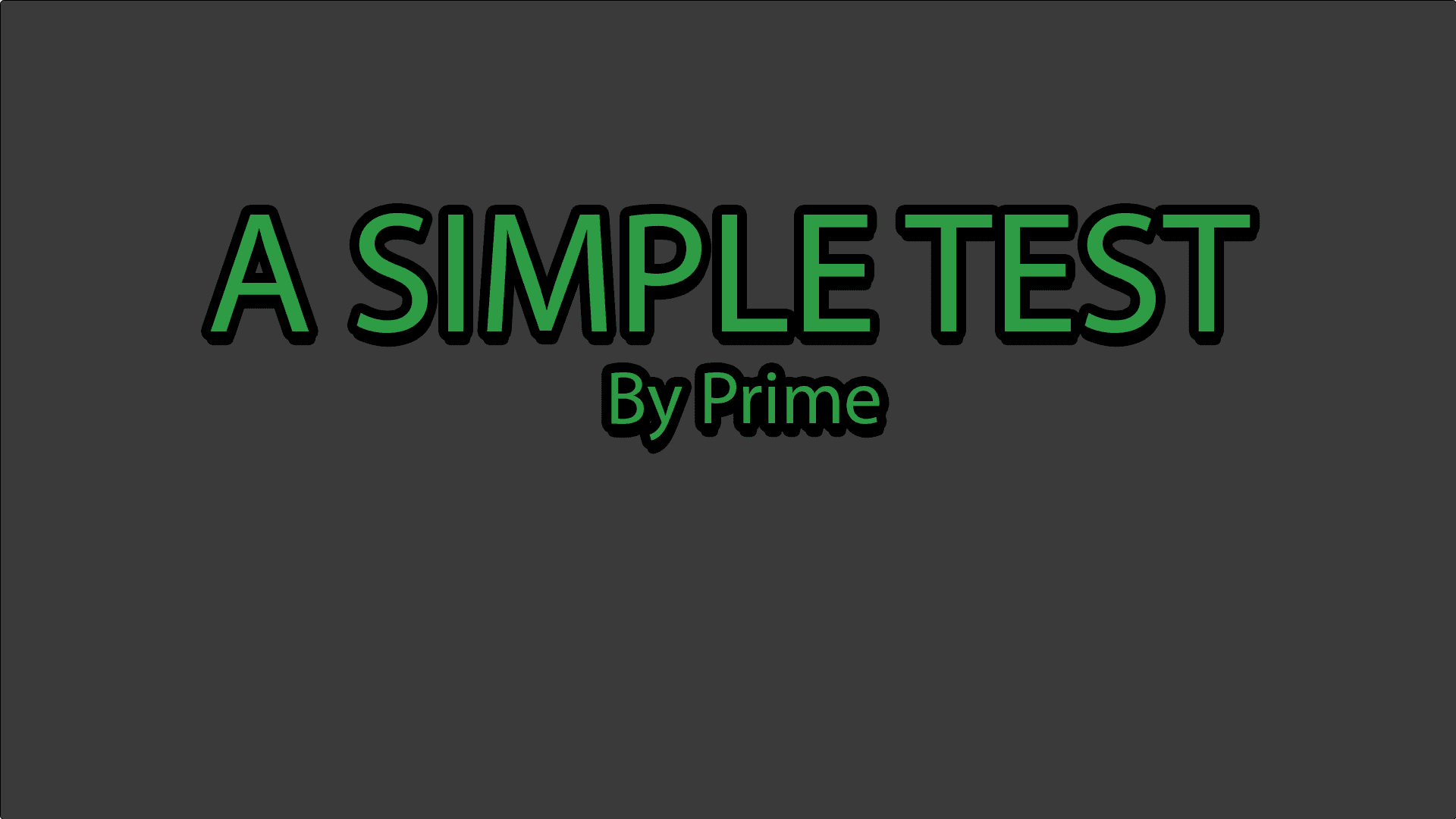The logo for A Simple Test, a Minecraft map for Minecraft 1.19.2 by PRIME on MCCreations
