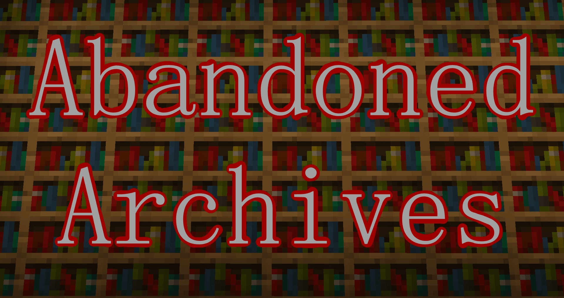 The logo for Abandoned Archives, a Minecraft map for Minecraft 1.16.5 by DeuxiemeCarlin on MCCreations