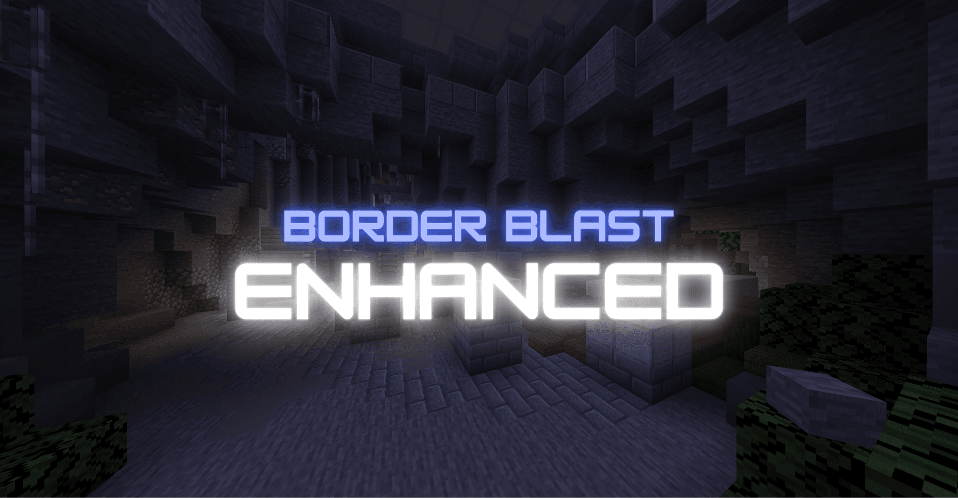The logo for Border Blast Enhanced, a Minecraft map for Minecraft 1.16.1 by Spark Games on MCCreations