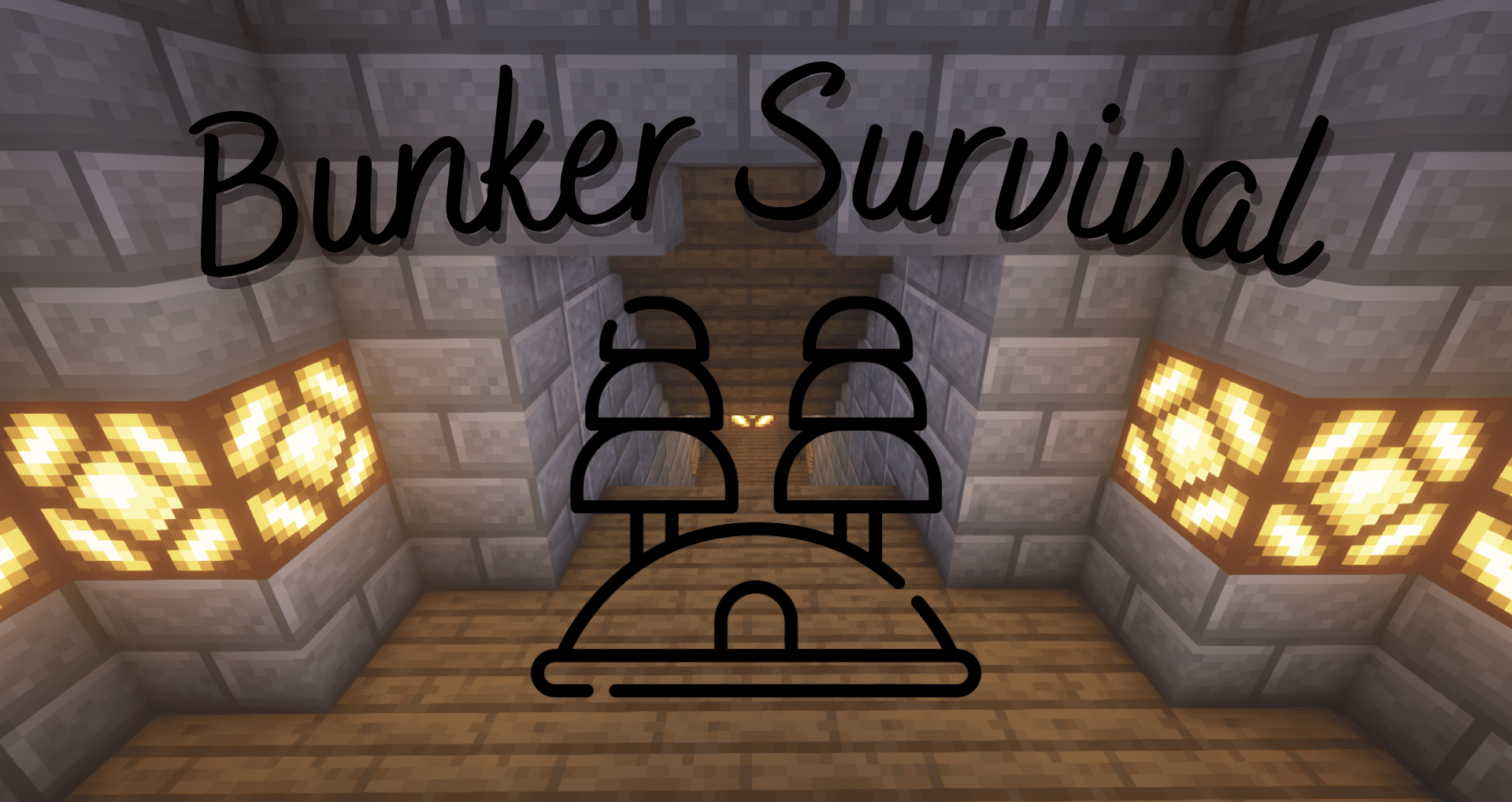 The logo for Bunker Survival, a Minecraft map for Minecraft 1.16.5 by Mr_Markie on MCCreations