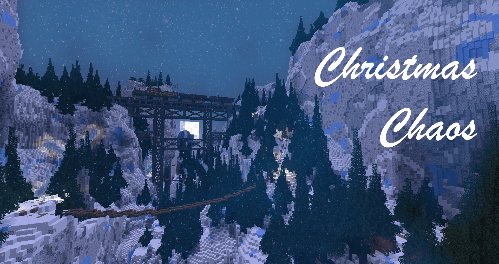 The logo for Christmas Chaos, a Minecraft map for Minecraft 1.16.4 by Eris on MCCreations