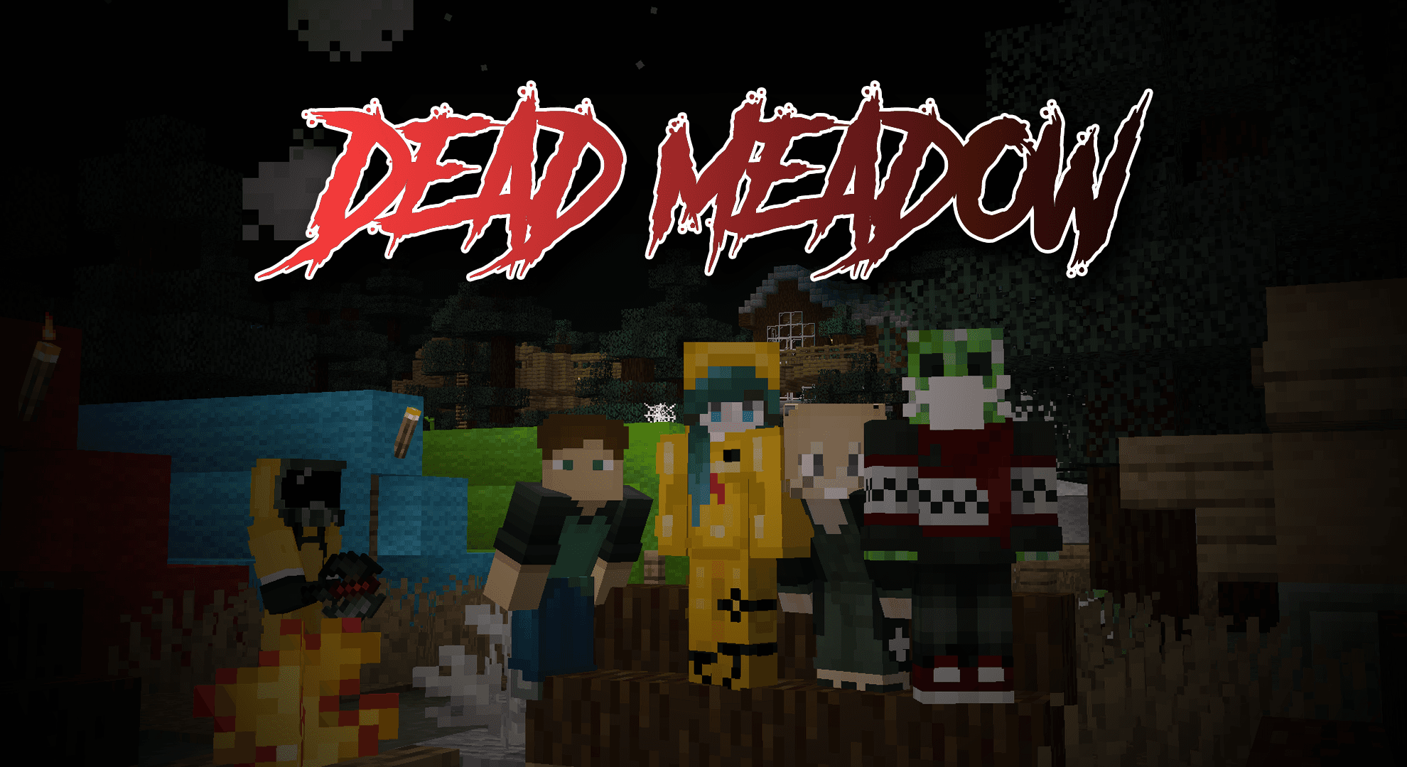 The logo for Dead Meadow, a Minecraft map for Minecraft 1.15.2 by Jaspr on MCCreations