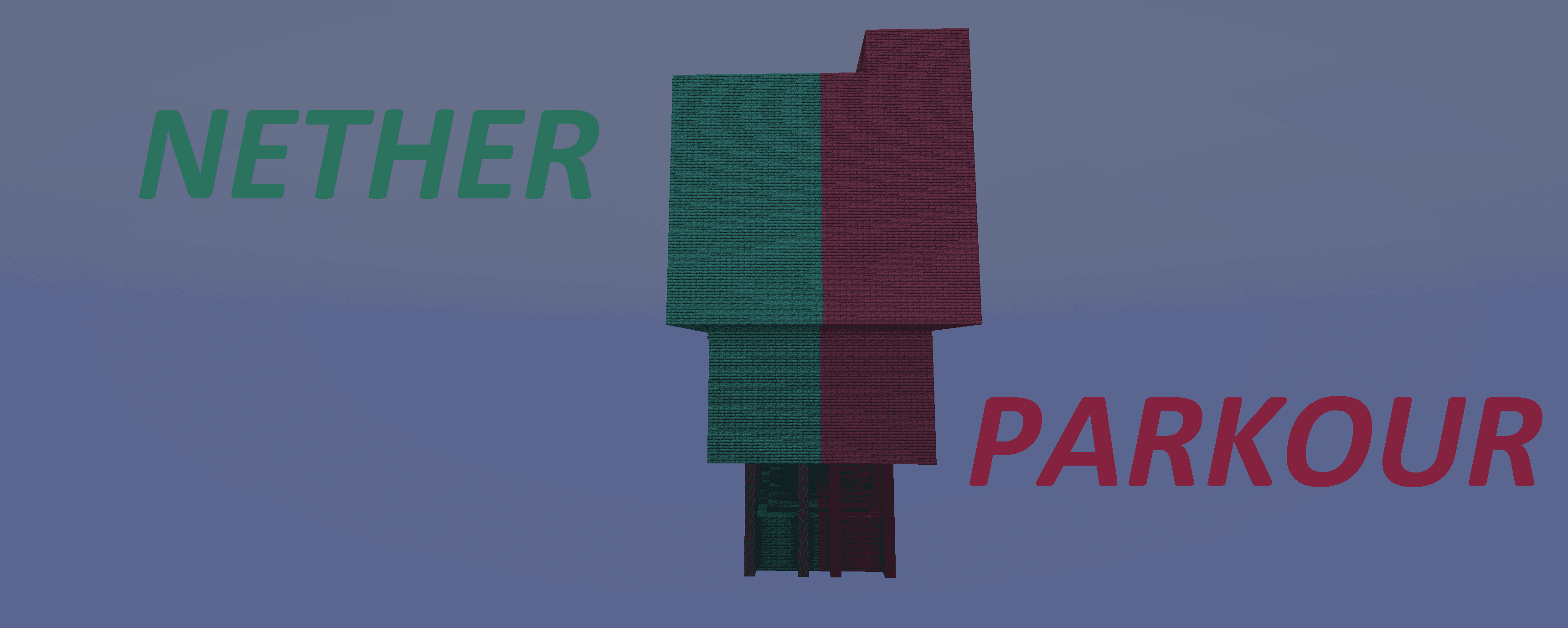 The logo for Nether Parkour, a Minecraft map for Minecraft 1.16.1 by DrSteelCandy on MCCreations