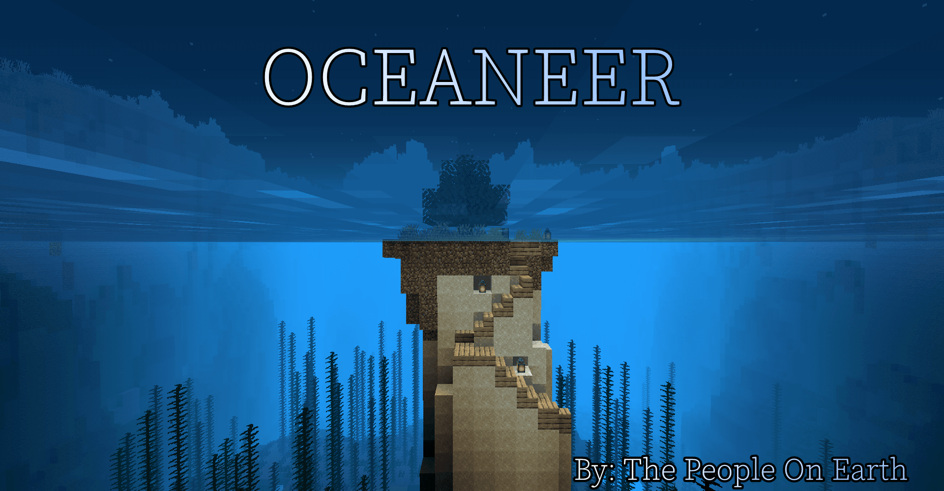 The logo for Oceaneer, a Minecraft map for Minecraft 1.17.1 by The People on Earth on MCCreations