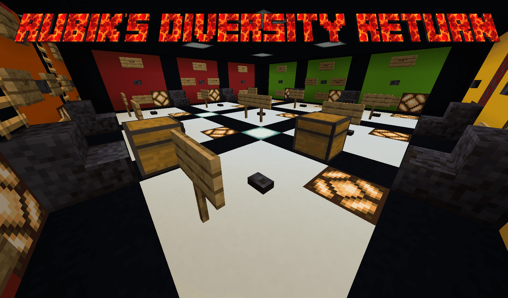 The logo for Rubik's Diversity return, a Minecraft map for Minecraft 1.19.2 by MagicJoshua on MCCreations