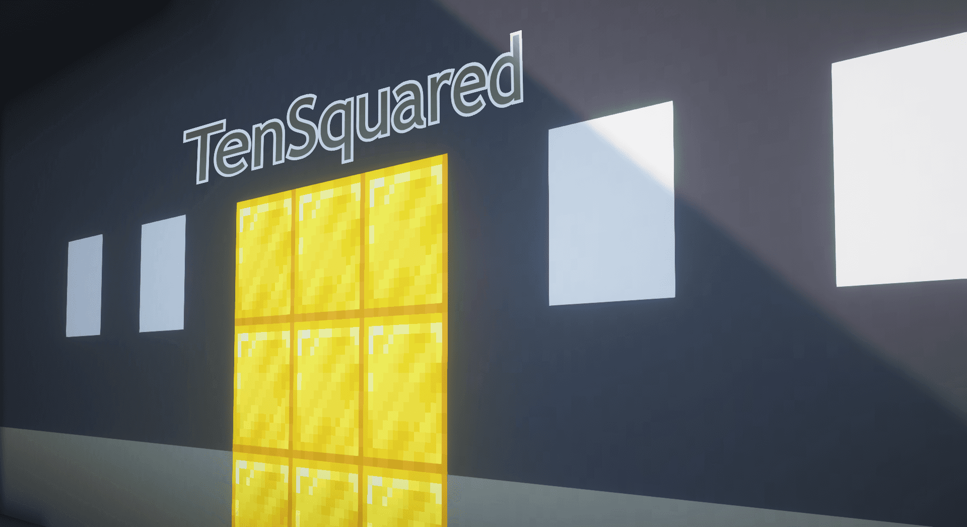 The logo for TenSquared, a Minecraft map for Minecraft 1.19 by Henzoid on MCCreations