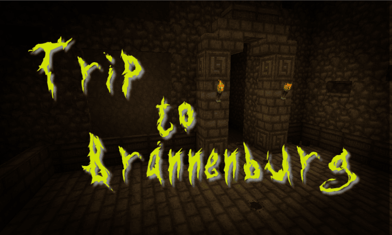 The logo for Trip to Brennenburg, a Minecraft map for Minecraft 1.14+ by SeriousCraft on MCCreations